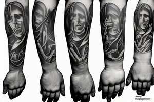 praying hands tattoo idea