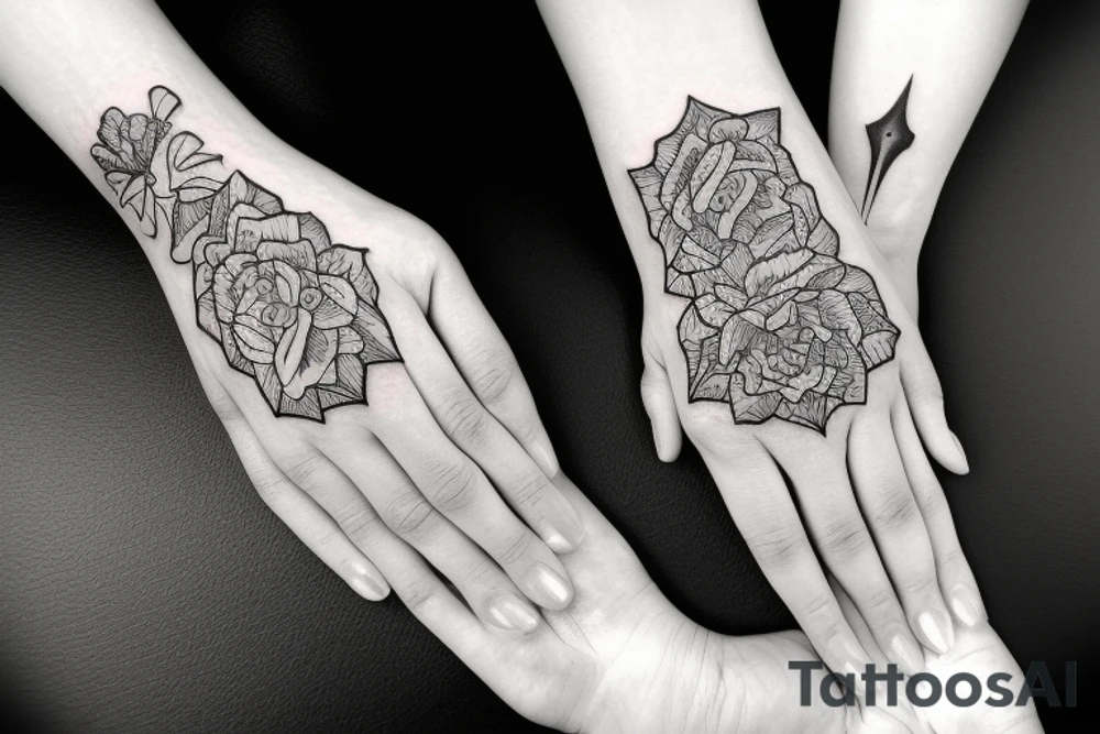 praying hands tattoo idea