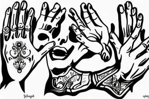 praying hands tattoo idea