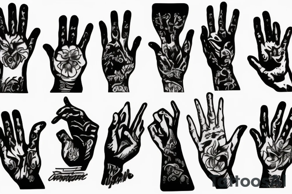 praying hands tattoo idea