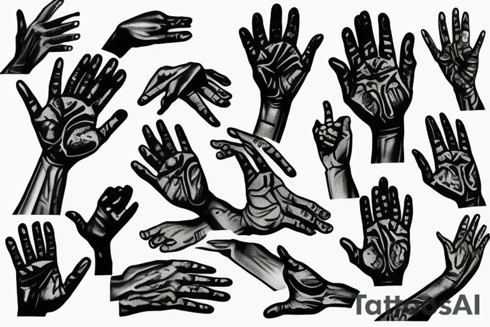 praying hands tattoo idea
