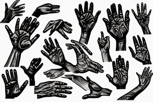 praying hands tattoo idea
