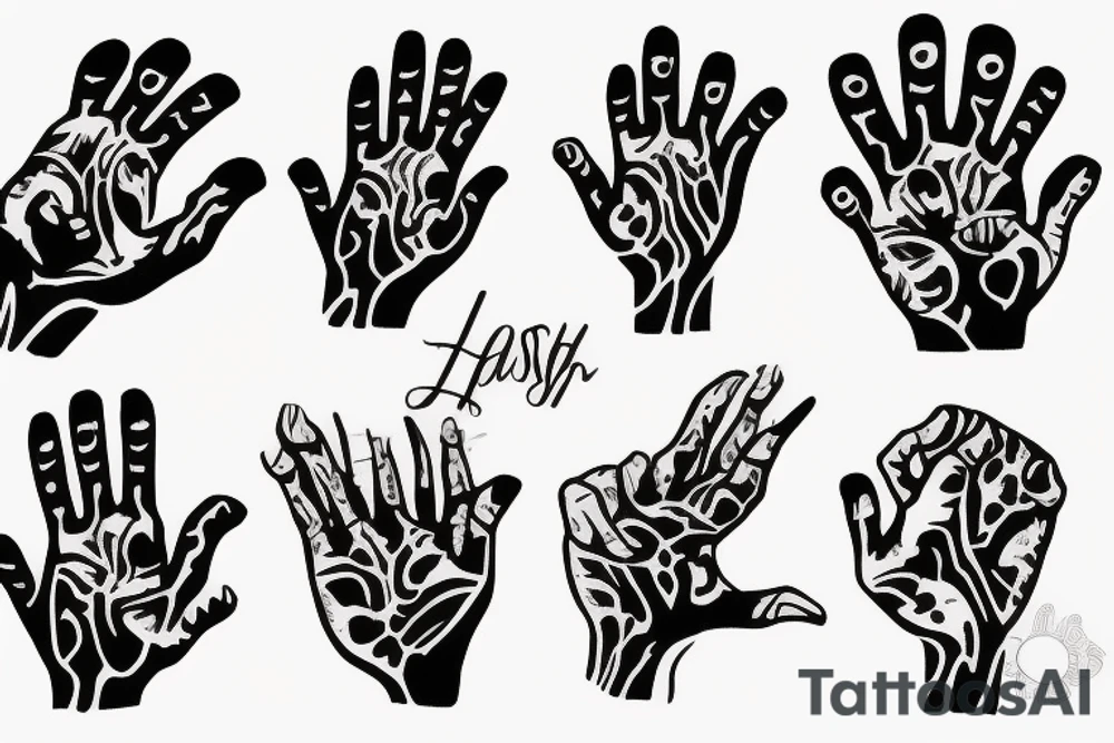 praying hands tattoo idea