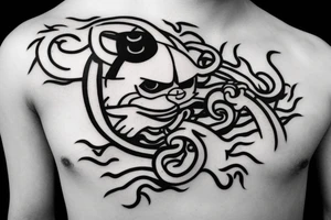 One-eyed ninja cat tattoo idea