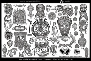 symbols of stoicism tattoo idea