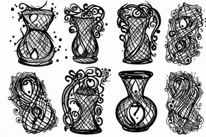an hourglass tattoo idea