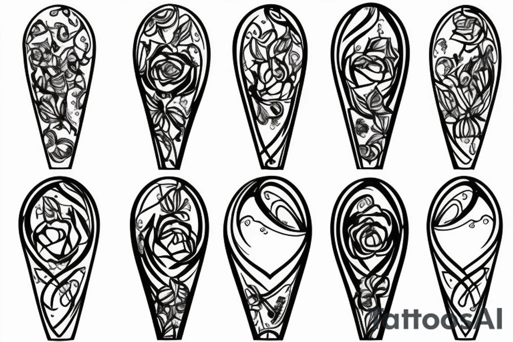 an hourglass tattoo idea