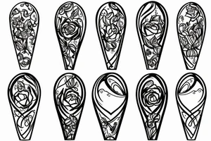 an hourglass tattoo idea