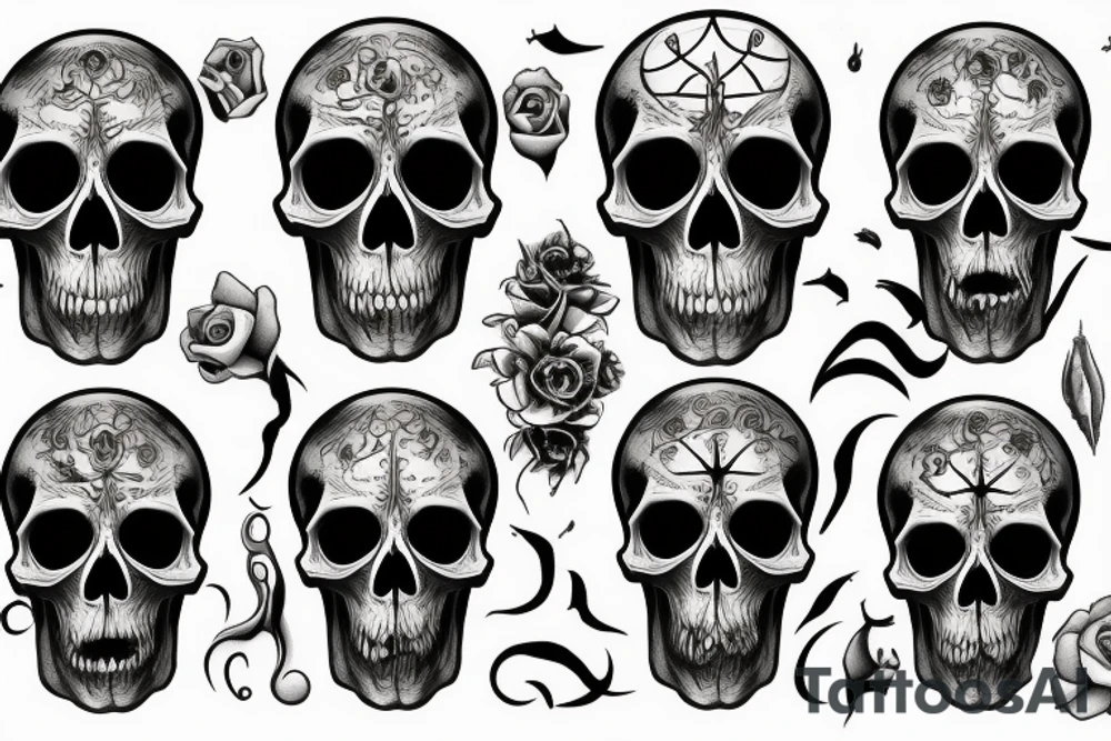 skull tattoo idea