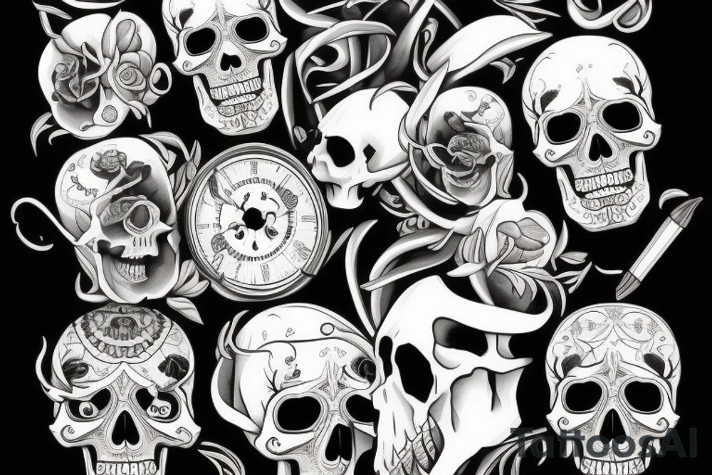 skull tattoo idea