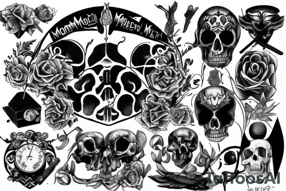 the words 'momento mori' tattoo idea