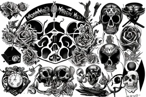 the words 'momento mori' tattoo idea