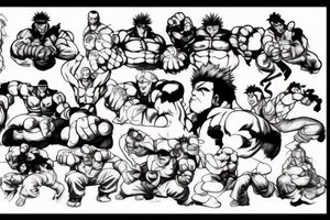 street fighter video game tattoo idea