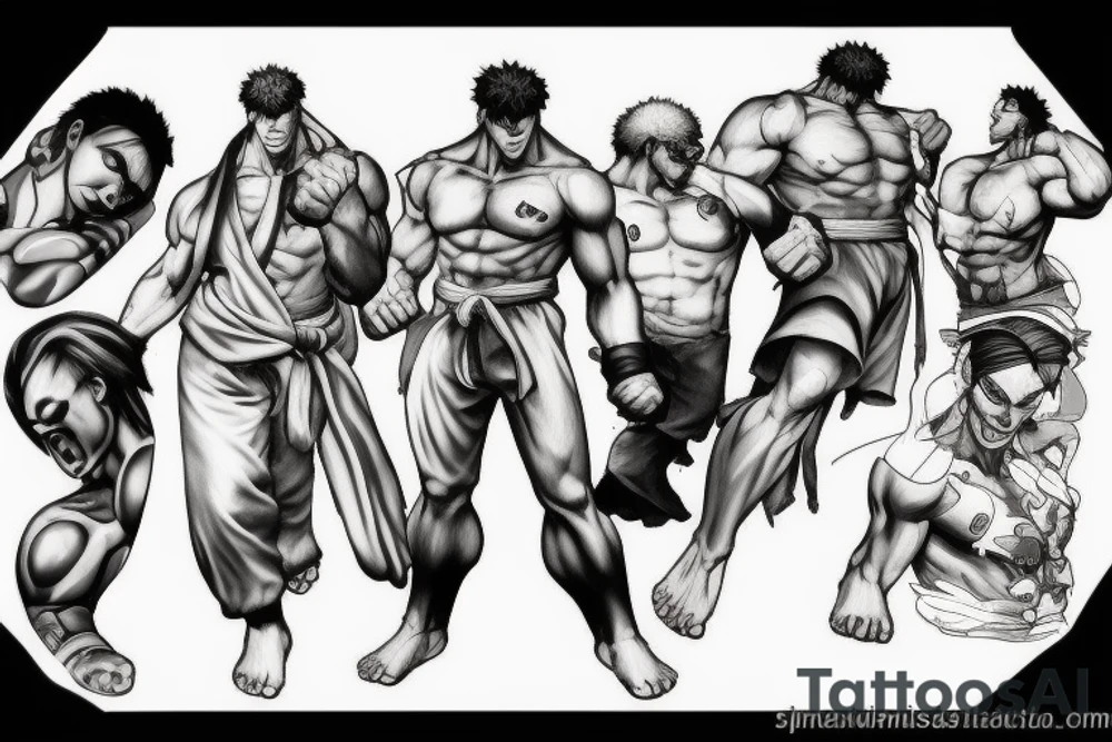 street fighter video game tattoo idea