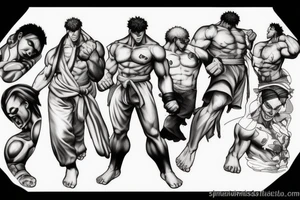 street fighter video game tattoo idea