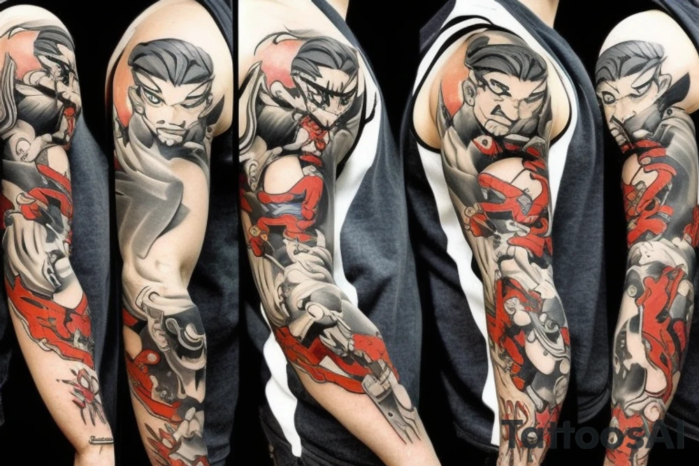 street fighter video game tattoo idea