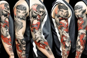 street fighter video game tattoo idea