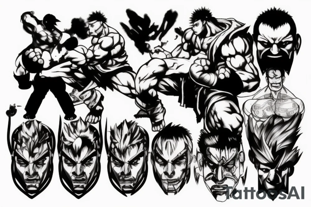 street fighter video game tattoo idea