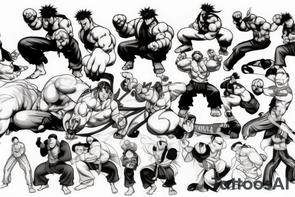 street fighter character tattoo idea