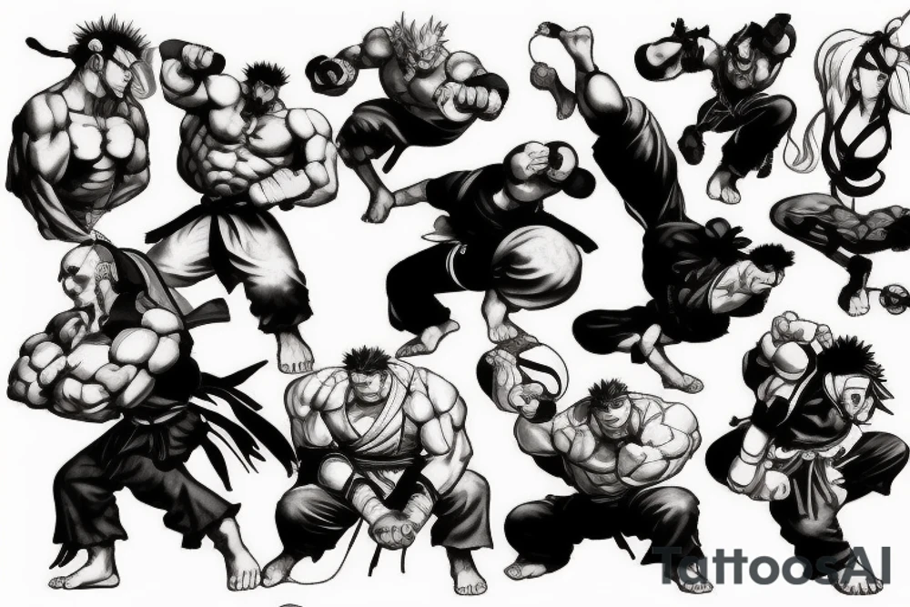 street fighter character tattoo idea