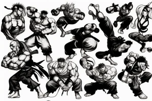 street fighter character tattoo idea
