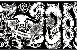 A bull with a body tattoo tattoo idea