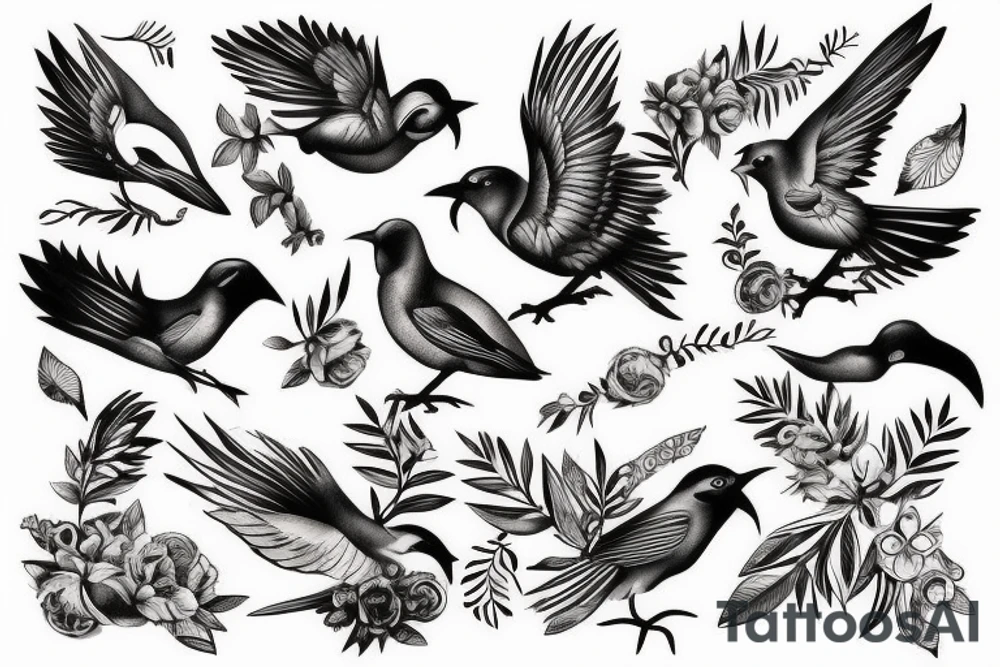 Greek mythology bird tattoo tattoo idea