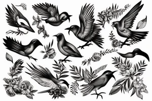 Greek mythology bird tattoo tattoo idea