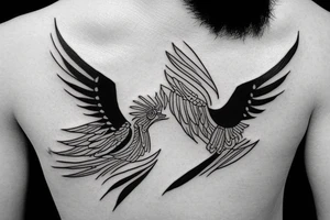 Samurai bird tattoo tattoo idea
