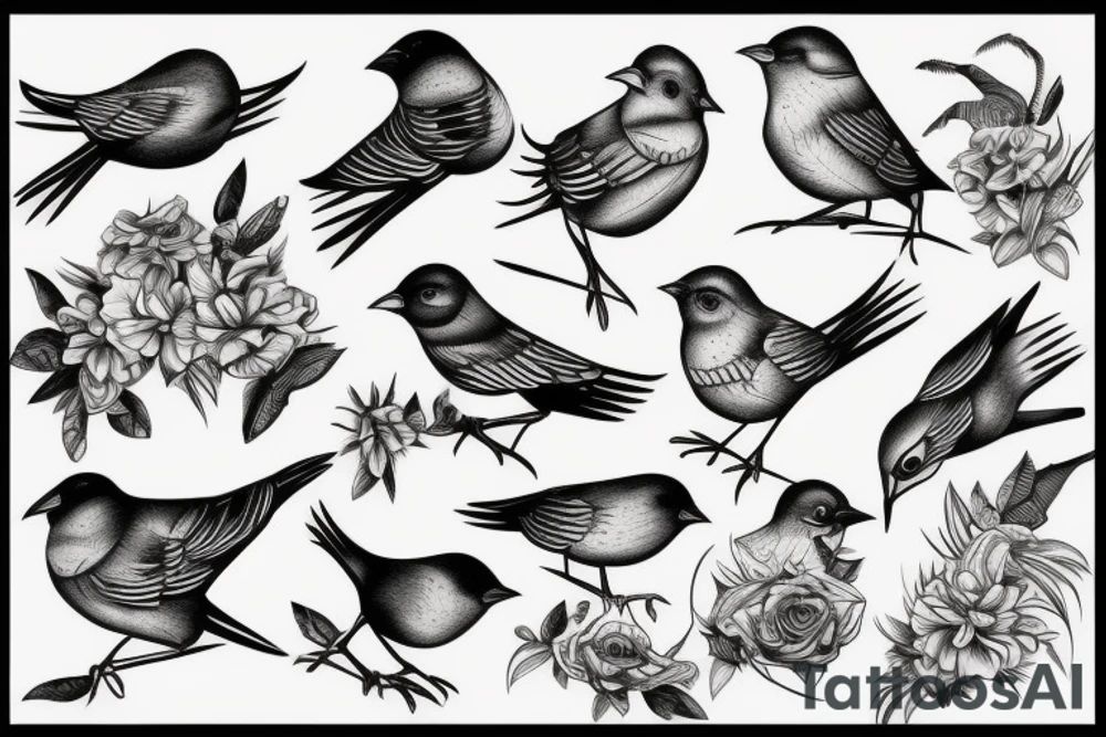 Bird tattoo idea