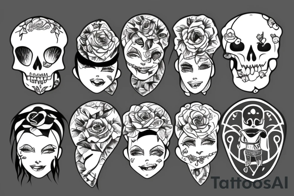 Family of three tattoo idea