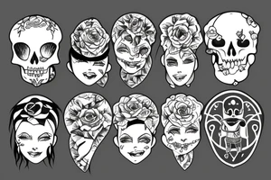 Family of three tattoo idea