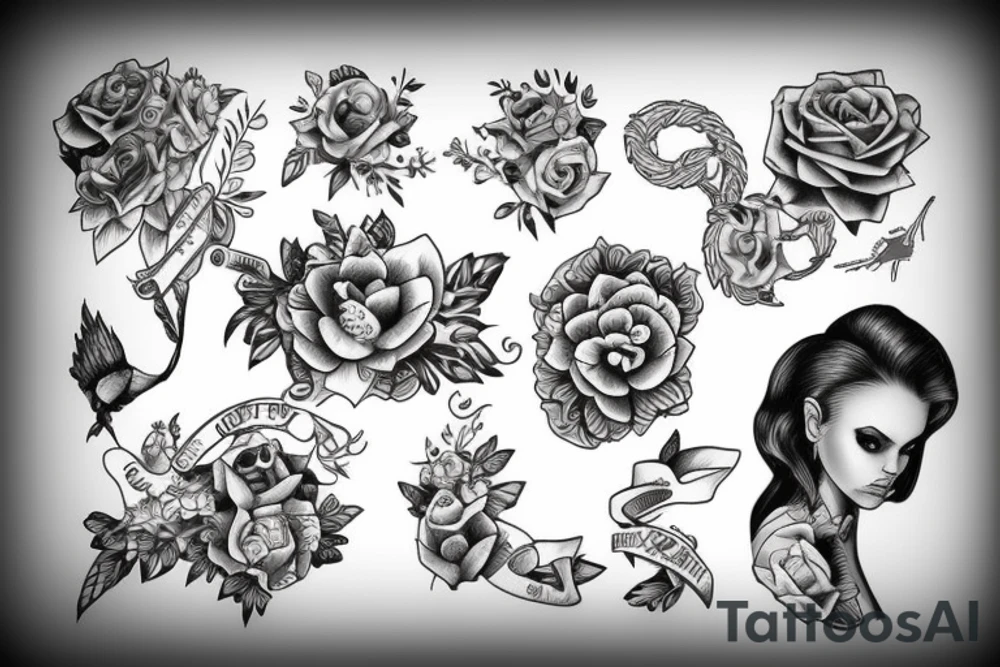 Family of three tattoo idea