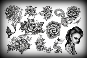 Family of three tattoo idea