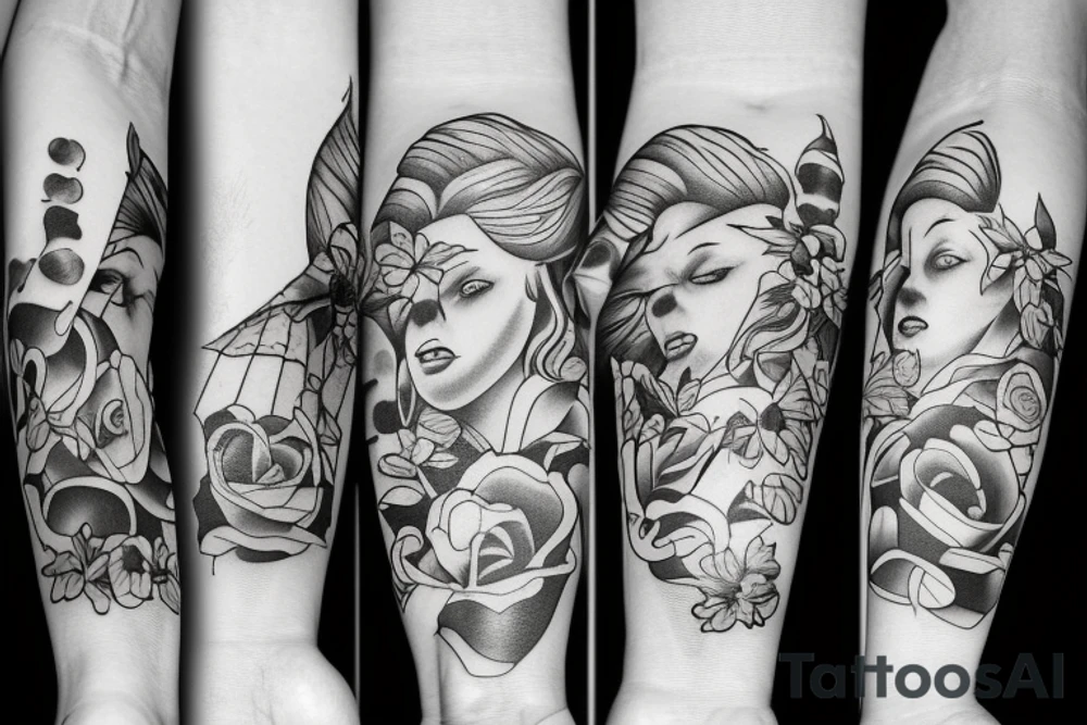 Changing times growth love hardship tattoo idea
