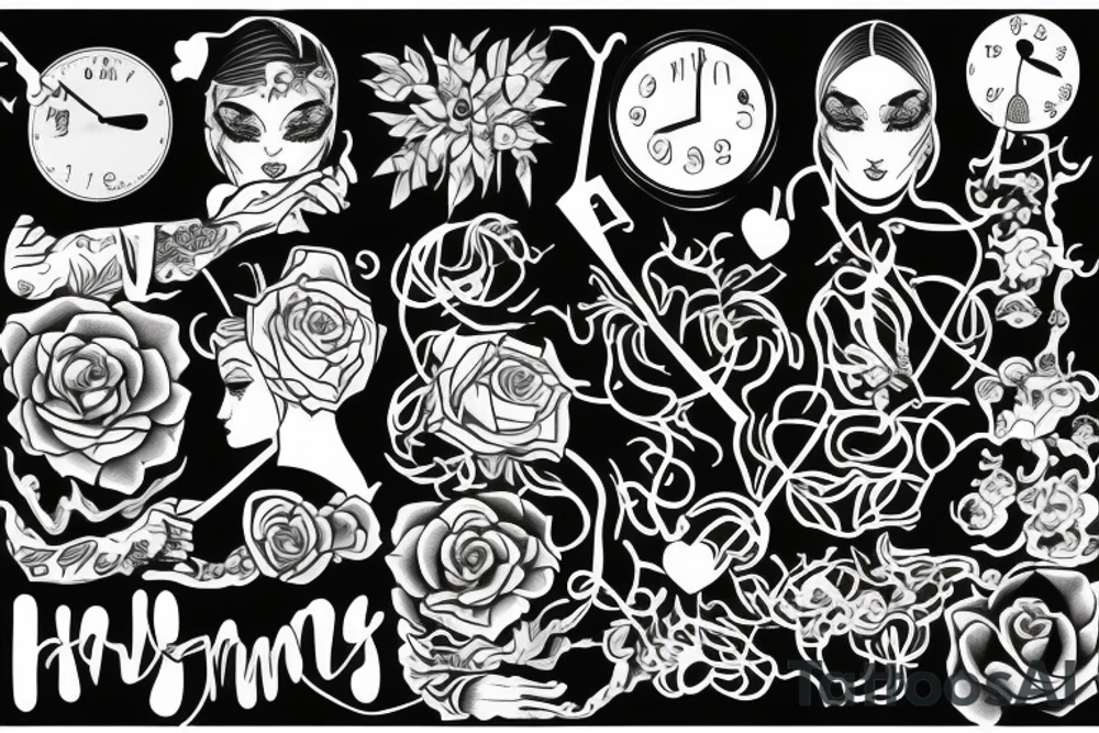 Changing times growth love hardship tattoo idea
