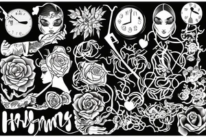 Changing times growth love hardship tattoo idea