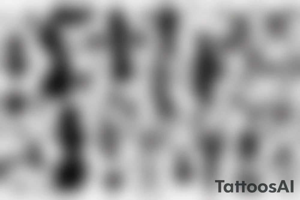 Woman changing growth love hardship tattoo idea