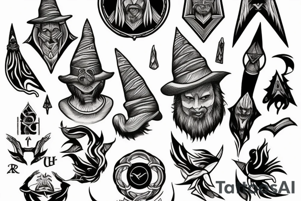 A wizard tattoo idea