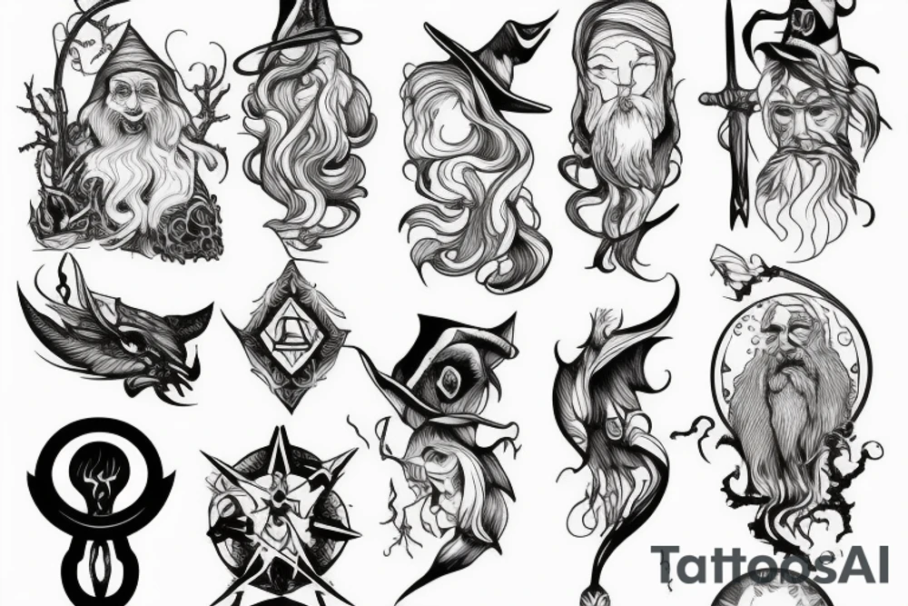 A wizard tattoo idea