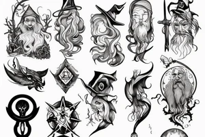 A wizard tattoo idea