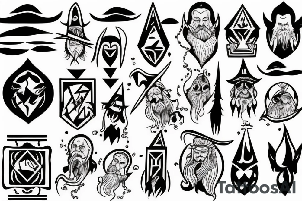 A wizard tattoo idea