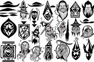 A wizard tattoo idea