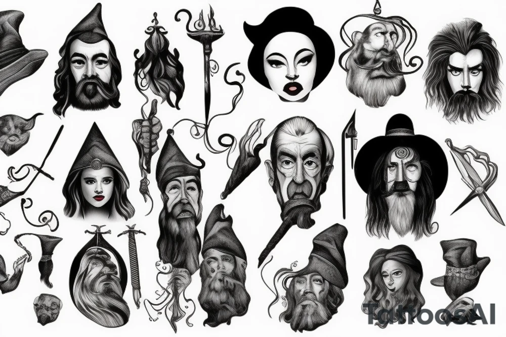A wizard tattoo idea