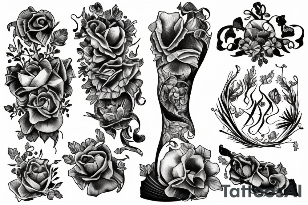Glas zerbrochen tattoo idea