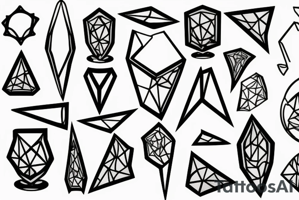 Glas zerbrochen tattoo idea