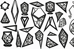 Glas zerbrochen tattoo idea