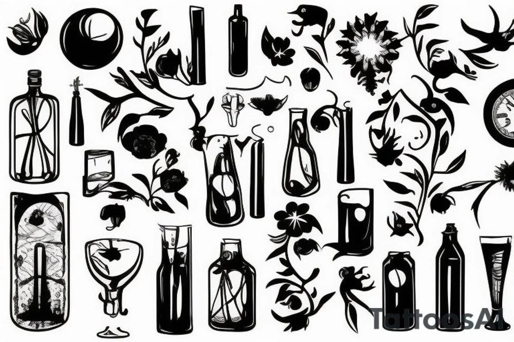 Glas zerbrochen tattoo idea