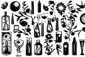 Glas zerbrochen tattoo idea