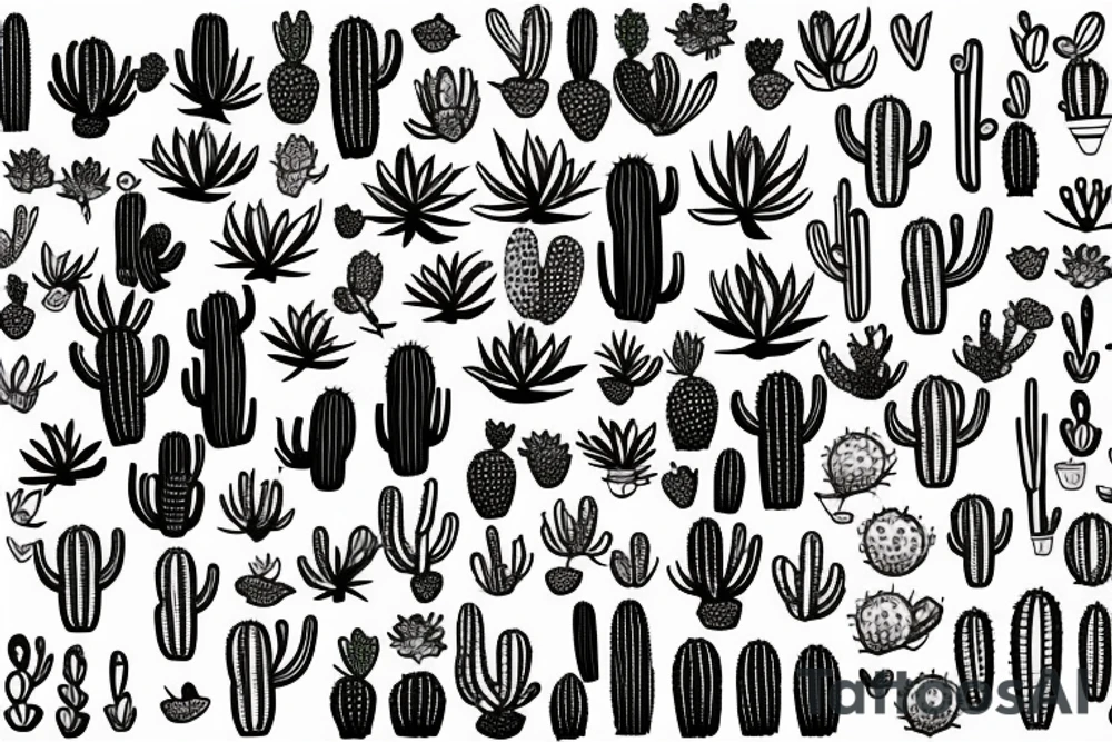 Cactus tattoo idea